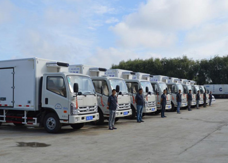 武漢水果配送中心車(chē)輛展示